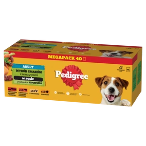 Pedigree Adult šťáva hovězí kuře krůta jehně 40 x 100 g