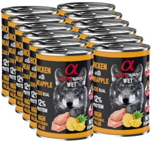 ALPHA SPIRIT Kuře s ananasem 12x400g