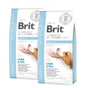 Brit GF veterinární diety pro psy Obezita 2x12kg
