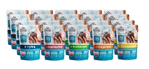 Frendi kousky v jemné omáčce s kuřecím masem pro kočky 20x100g 5 příchutí