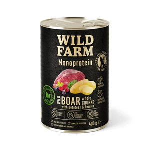 Hypoalergenní krmivo pro psy WILD FARM Monoprotein Wild Boar 400g