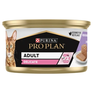 PRO PLAN Adult Delicate Mokré krmivo pro kočky s krůtím masem 85 g