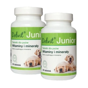 Dolvit Junior Plus - vitamíny a cheláty pro zdravý růst a vývoj mladých psů 2x90 tbl