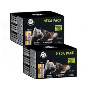 Pet Republic mokré krmivo pro psy malých plemen v jemné omáčce MIX 3 příchutě 24x100g