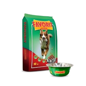 Favorit Suché krmivo pro psy s hovězím masem 10kg + Mísa s logem Favorit ZDARMA!