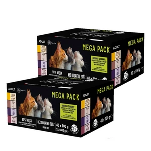 PetRepublic mokré krmivo pro kočky v jemné omáčce 80x100g