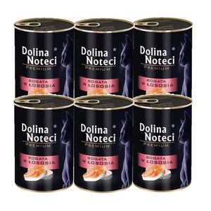 Dolina Noteci Premium pro kočky s vysokým obsahem lososa 6x400g