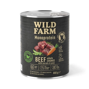 WILD FARM Monoprotein Beef 800g hypoalergenní krmivo pro psy