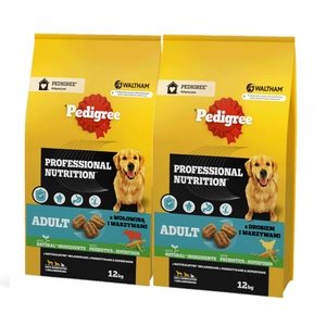 PEDIGREE® Adult Professional Nutrition 2x12kg s drůbežím, hovězím a zeleninou