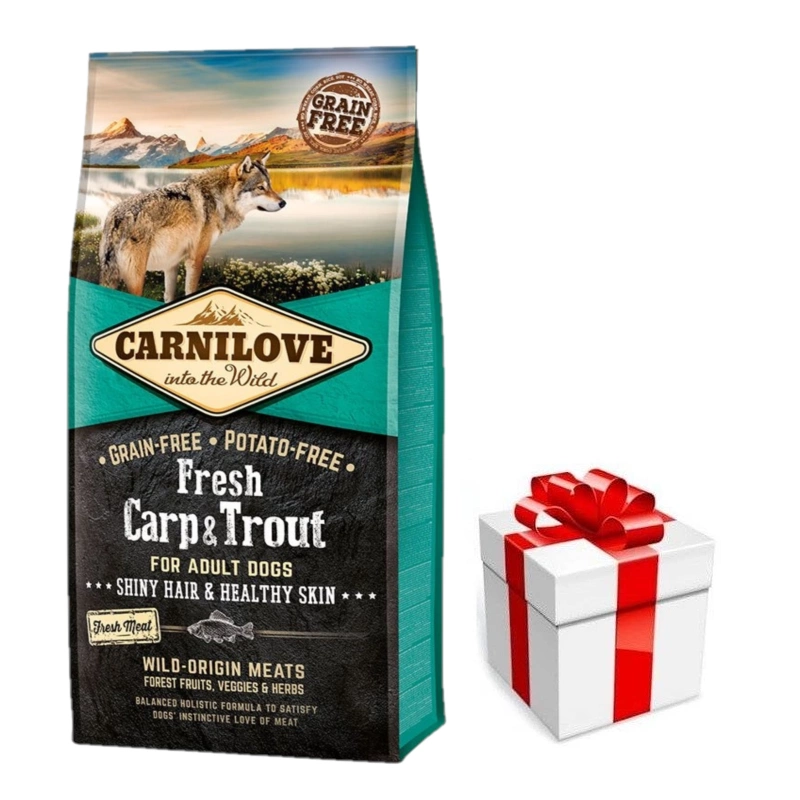 Carnilove Fresh Carp Trout Adult 12kg překvapení pro vašeho psa