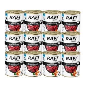 DOLINA NOTECI Mokré krmivo pro psy Rafi Classic s jehněčím masem 12x800g