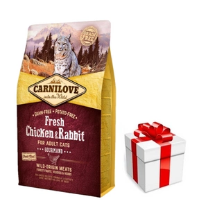 Carnilove Fresh Chicken Rabbit Adult Cat 6 kg + překvapení pro kočku ZDARMA