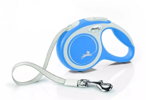 FLEXI New Comfort vodítko modré M 5m do 25kg- pásek