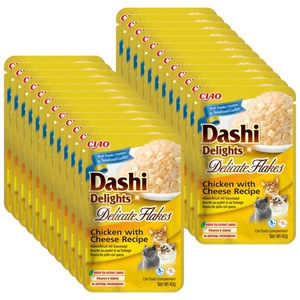 INABA Dashi Delights Delicate Flakes Kuře se sýrem 24x40g