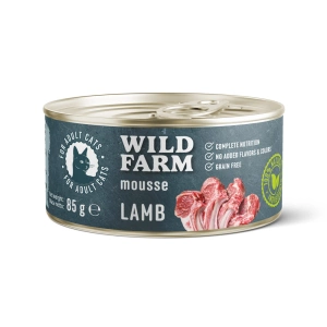 WILD FARM Mousse Lamb 85g - pěna pro kočky bez obilovin