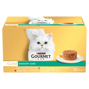 Purina Gourmet Gold Krmivo pro kočky Savoury Cake 48 x 85 g