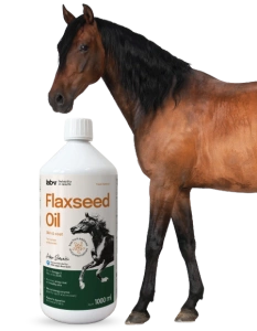 Lab-v Lněný olej - 100% lněný olej lisovaný za studena pro koně 1000ml