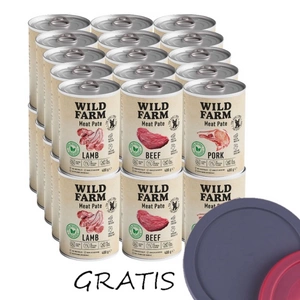 Wild Farm Pate MIX 30x400 g bezlepkové krmivo pro psy