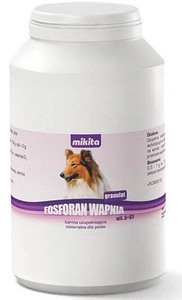 MIKITA Fosforečnan vápenatý + vitamin A + D3 granule - vitaminový a minerální přípravek pro psy 500g