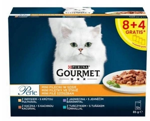 Purina Gourmet Perle Mini Filets Krmivo pro kočky 12x85g