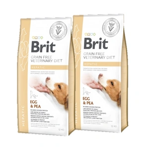 Brit gf veterinární diety pro psy Hepatic 2x2kg