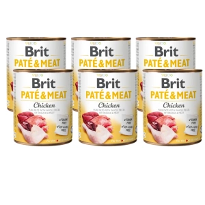 BRIT PATE &amp; MEAT CHICKEN 6x800g