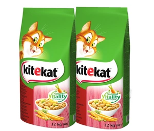 KITEKAT s hovězím masem a zeleninou 2x12kg