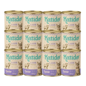 Katido Mokré krmivo pro kočky s jehněčím masem 12x400g