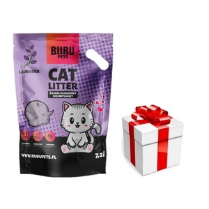 BUBU Pets Silikonová neslepovací podestýlka Micro levandulová fialová 7,2 l + překvapení pro kočku ZDARMA