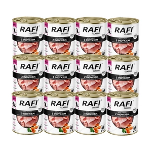 DOLINA NOTECI Mokré krmivo pro psy Rafi Classic s krůtím masem 12x800g