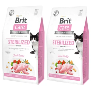Brit Care Cat Grain Free Sterilized Sensitive 2x7 kg SLEVA 3%