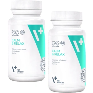 VET EXPERT CALM & RELAX - přípravek na příznaky stresu pro psy a kočky 2x30 kapslí