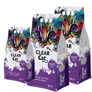 Clear Cat Blanco  Levandulové bentonitové stelivo 25l
