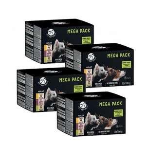 Pet Republic mokré krmivo pro psy malých plemen v jemné omáčce MIX 3 příchutě 48x100g