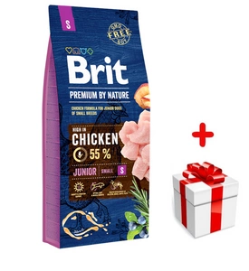 BRIT Premium By Nature Junior S 8kg + PŘEKVAPENÍ ZDARMA !!!