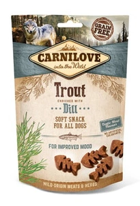 Carnilove Semi-Moist Snack, pstruh a kopr 200g