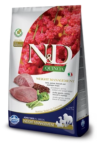 Farmina N&D Quinoa DOG WEIGHT MANAGEMENT LAMB & BROCCOLI 2x7kg