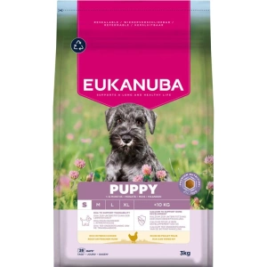 Eukanuba Puppy Small s vysokým obsahem čerstvého kuřete 3 kg