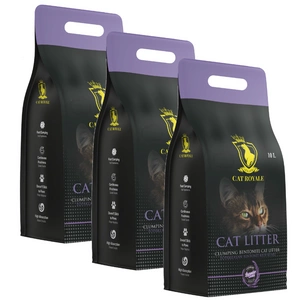 Cat Royale Lawenda bentonitová 30l (3x10l)