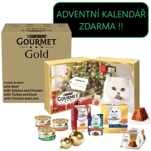 Purina Gourmet Gold Pieces v omáčce 96x85g + ADVENTNÍ KALENDÁŘ ZDARMA !!