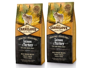Carnilove Salmon &amp; Turkey pro dospělé psy velkých plemen 2x12kg