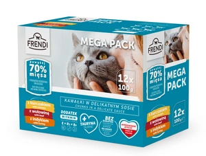 Frendi sáčky pro kočky (kuřecí/hovězí/krůtí) 12x100g