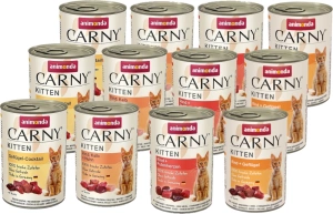 ANIMONDA Cat Carny Kitten mix 4 příchutě 12x400g