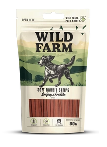 WILD FARM králičí proužky 80 g pamlsek pro psy
