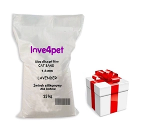 Silikonové stelivo pro kočky Sand Lavender 13kg + překvapení pro kočku ZDARMA