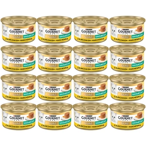 Purina Gourmet Gold Savoury Cake s kuřecím masem a mrkví 48x85g