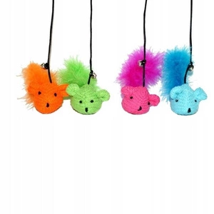 DINGO Prút pre mačky s myšou z priadze