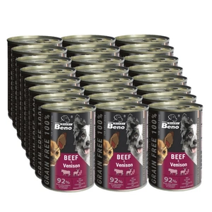 Super Beno PES bezlepkové kousky s hovězím a zvěřinou v omáčce 24x415g