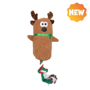 UNIQ PETS PLUSH TOY FOR DOGS SQUEAKIES tug toy reindeer with squeaker 40 cm