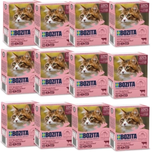 Bozita Cat kousky jelly s s mletým hovězím masem Tetrapak 12x370g